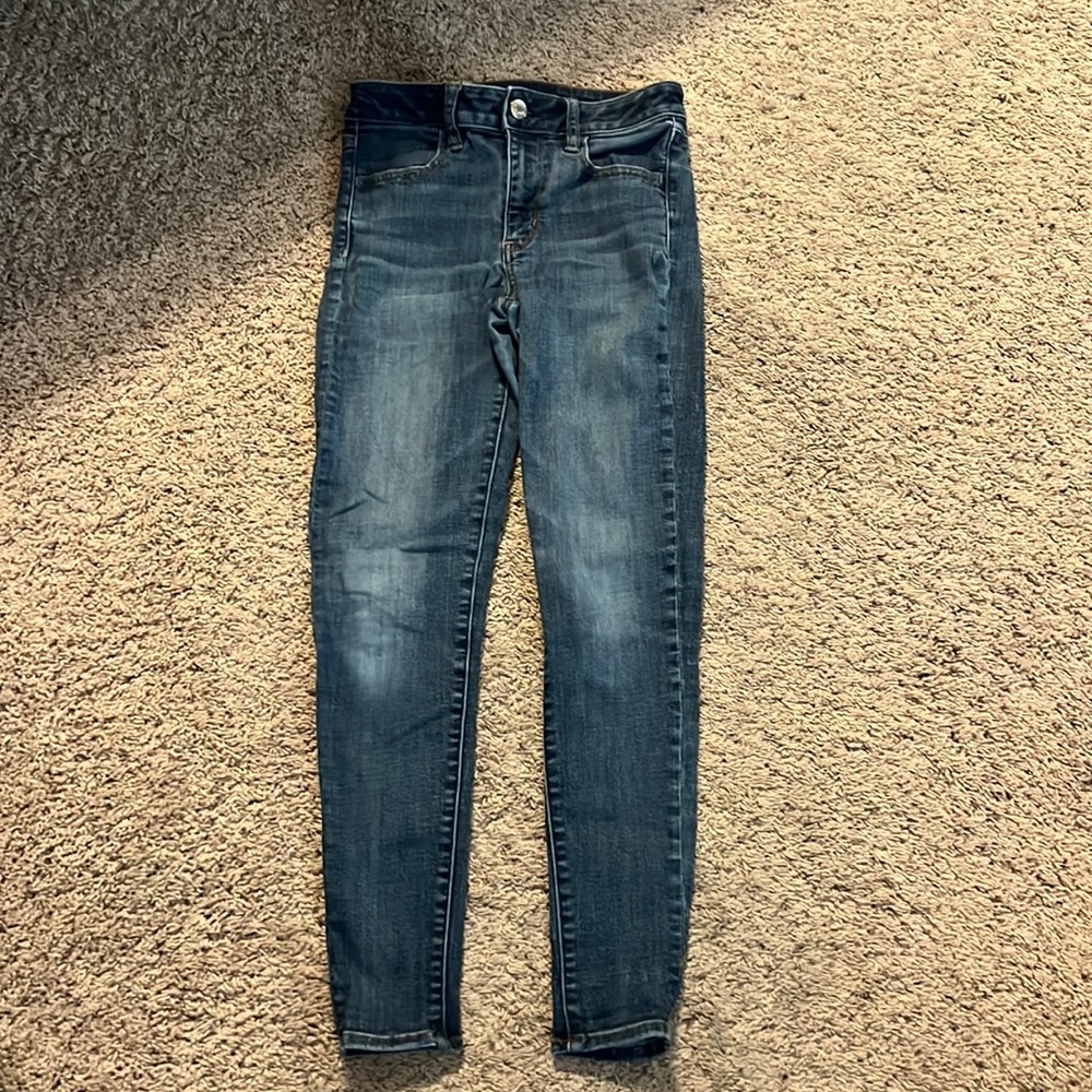 Womens American Eagle outfitters hi rise jegging jeans sz 4 regular